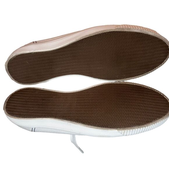 Kate Spade Tomm Canvas Tennis Shoes Sneakers Low White Womens Sz. 9b Preppy - Picture 5 of 10